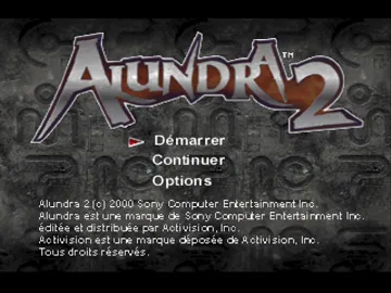 Alundra 2 - Une Legende Est Nee (FR) screen shot title